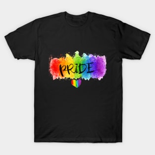 Watercolor Pride Art, Gift For Gay Pride, Gift For Lesbian Pride T-Shirt